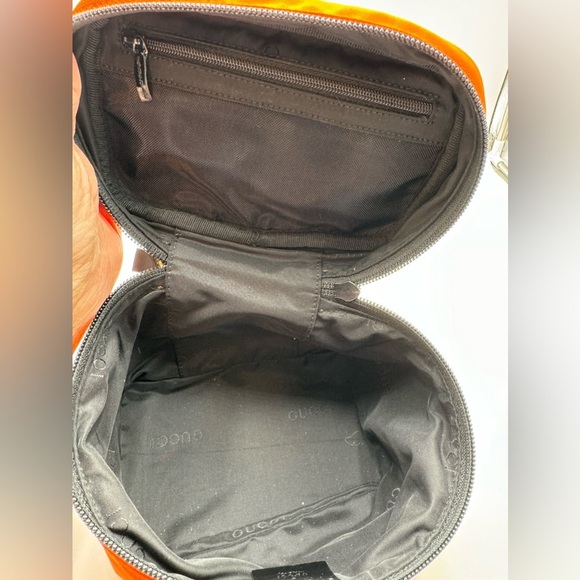 Gucci-Authentic- Canvas cosmetic case - orange - Picture 11 of 14